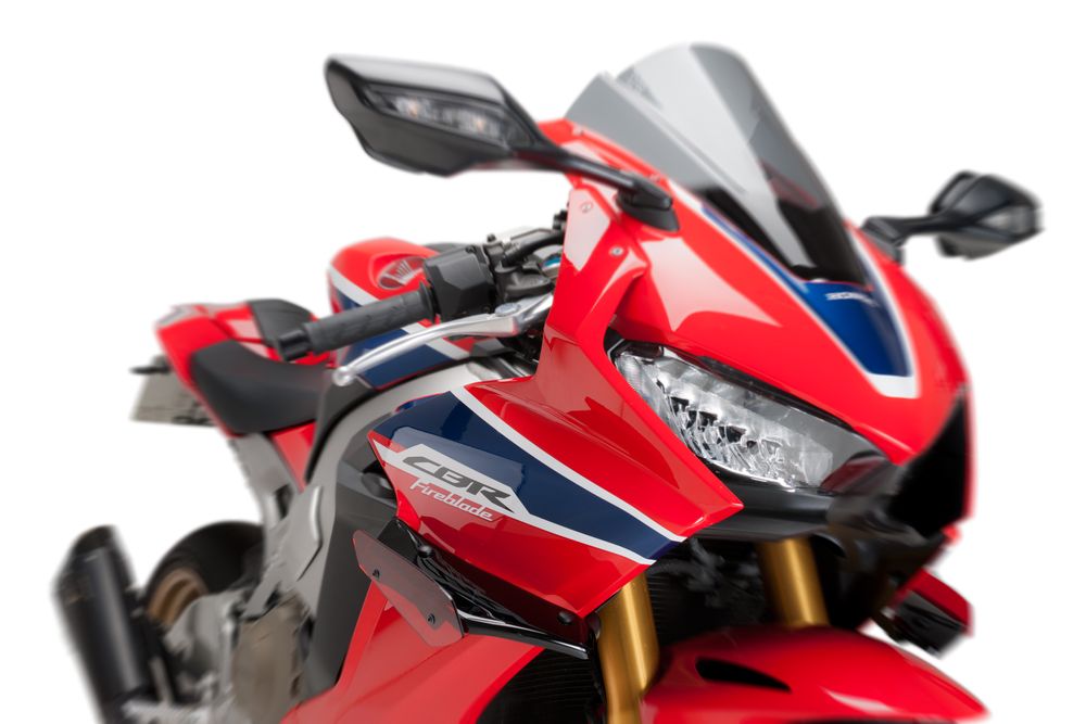 PUIG 9729R Sport Side Spoiler passend fuer HONDA CBR1000RR FIREBLADE SP Rot