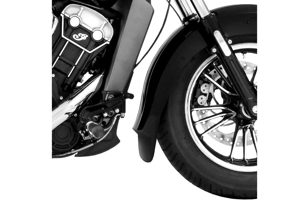 PUIG 9825N Verlängerung des vorderen Schutzblechs passend fuer INDIAN SCOUT Schwarz
