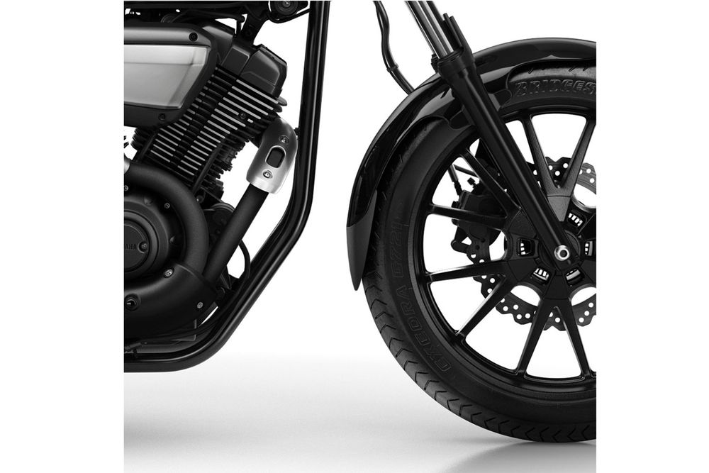 PUIG 9289N Verlängerung des vorderen Schutzblechs passend fuer YAMAHA XV950 Schwarz