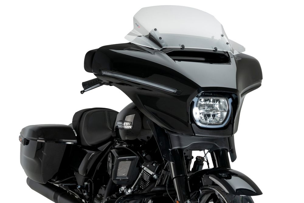 PUIG 22110W High-Road Touring passend fuer HARLEY DAVIDSON STREET GLIDE FLHX Transparent