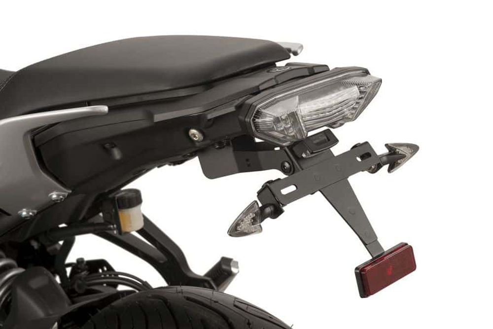 PUIG 9204N Kennzeichenhalters passend fuer YAMAHA MT-07 TRACER Schwarz