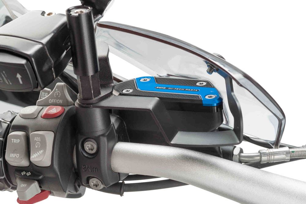 Puig 9273A1018 Hi-Tech CNC Deckel für Brems- und Kupplungsflüssigkeitsbehälter