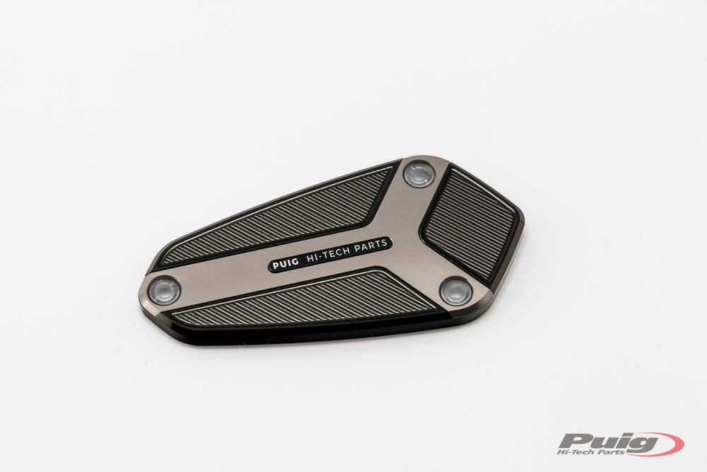 PUIG 9277P Vorderer Bremsflüssigkeitsbehälterdeckel passend fuer KAWASAKI Z1000 Silber