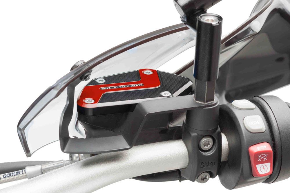 PUIG 9531R Kupplungsflüssigkeitsbehälterdeckel passend fuer BMW R NINET Rot