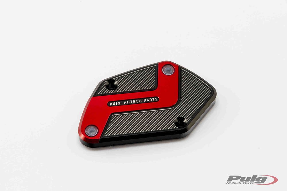 PUIG 9282R Kupplungsflüssigkeitsbehälterdeckel passend fuer BMW R1200GS Rot