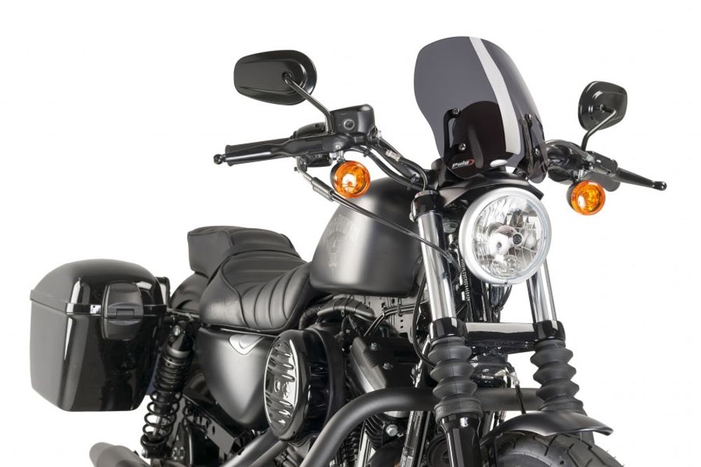 PUIG 9283F New Generation Touring passend fuer HARLEY DAVIDSON SPORTSTER 883 SUPERLOW XL883L Stark getönt