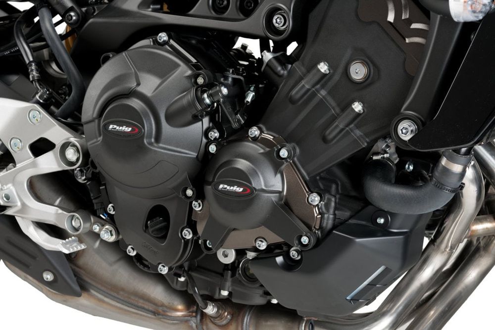 PUIG 20128N Motorschutzhauben passend fuer YAMAHA MT-09 Schwarz
