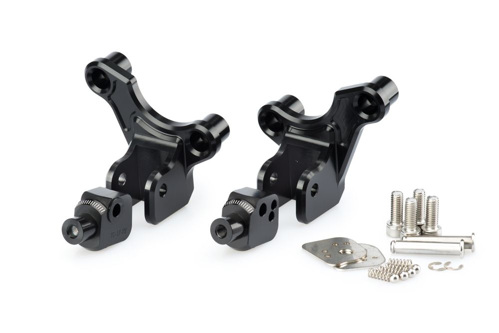 PUIG 9484N Vintage Fußrasten passend fuer HONDA X-ADV Schwarz