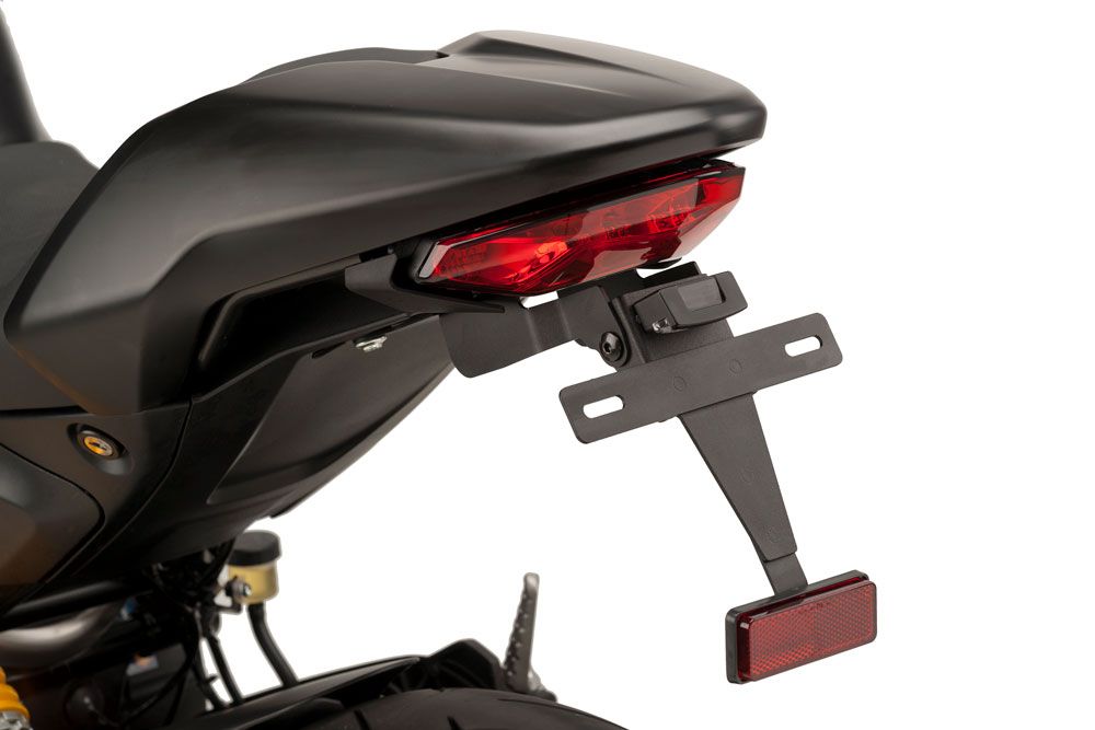 PUIG 9496N Kennzeichenhalters passend fuer DUCATI MONSTER 1200 S Schwarz