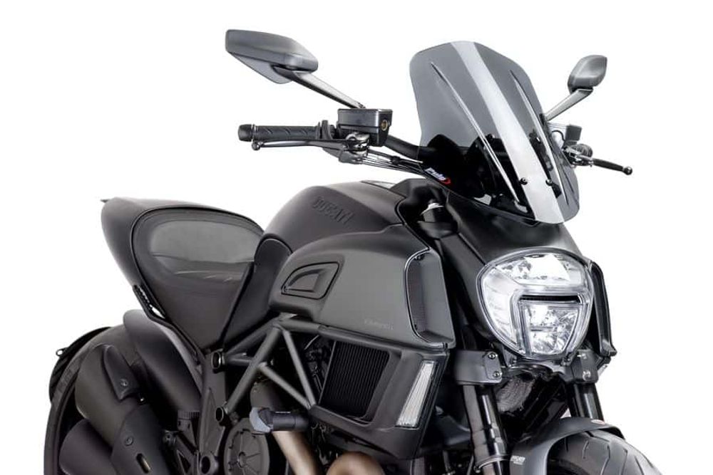 PUIG 7570F New Generation Verstellbare passend fuer DUCATI DIAVEL Stark getönt