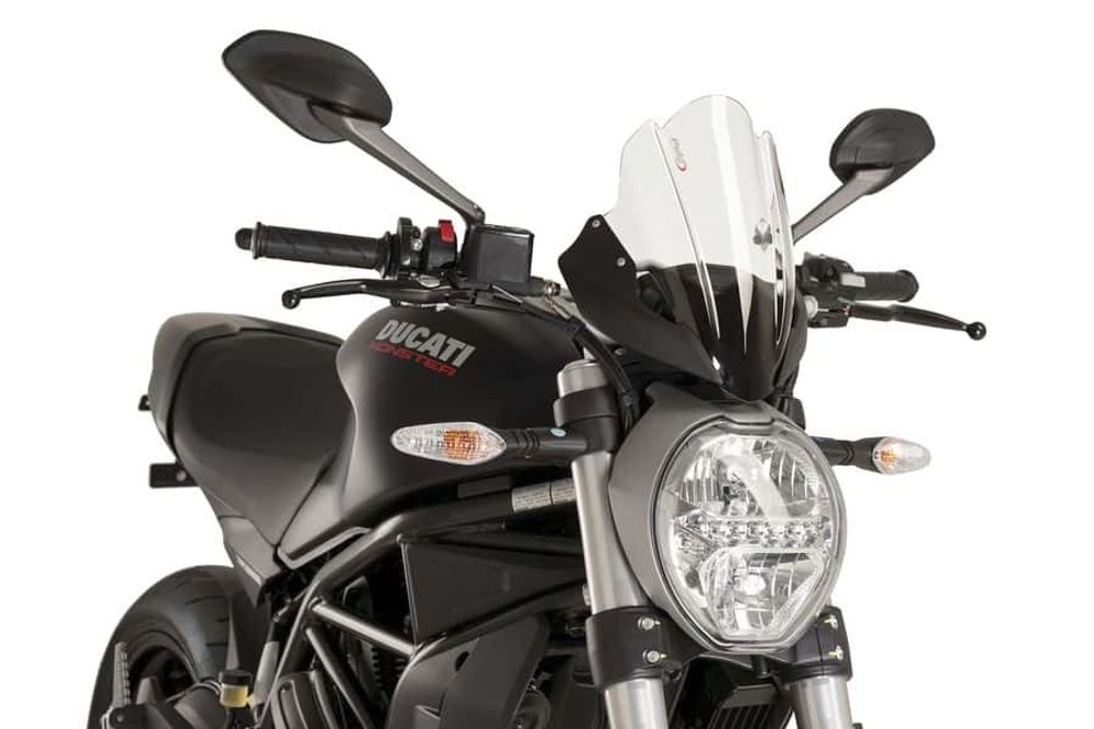 PUIG 8900W Sportscheibe passend fuer DUCATI MONSTER 1200 S Transparent