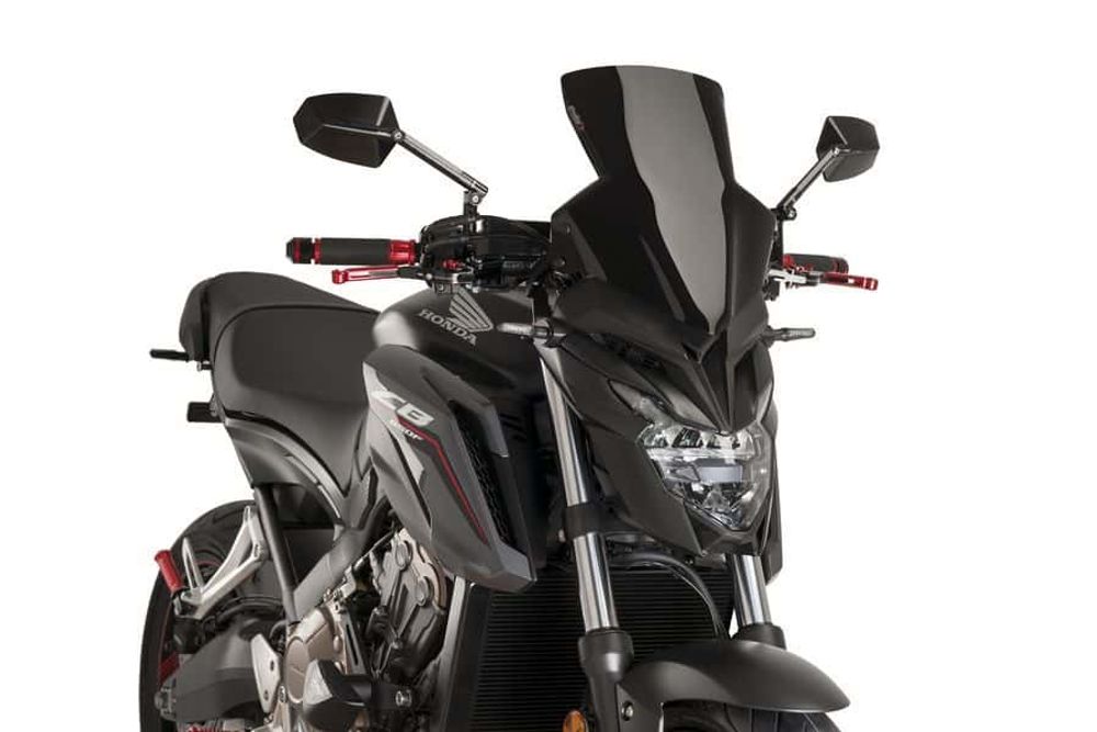 PUIG 9687N New Generation Sport passend fuer HONDA CB650F Schwarz