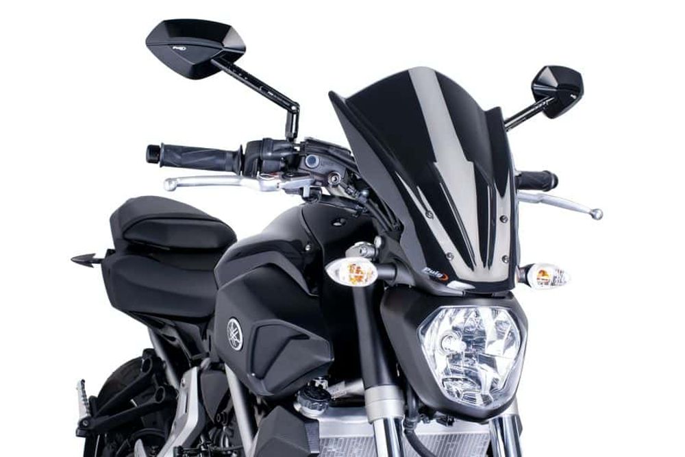 PUIG 7016N New Generation Touring passend fuer YAMAHA MT-07 Schwarz