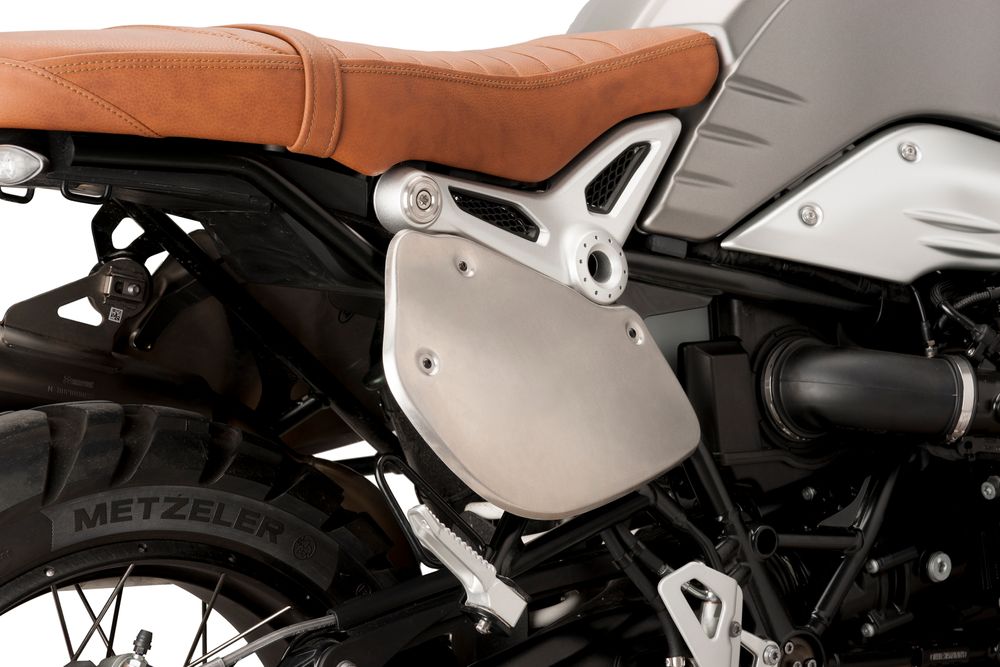 PUIG 9590P Retro Seitendeckel passend fuer BMW R NINET Silber