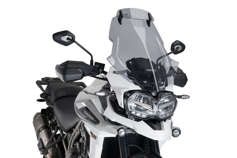PUIG 9614H Tourenscheibe mit Spoilerscheibe passend fuer TRIUMPH TIGER EXPLORER XR Getönt