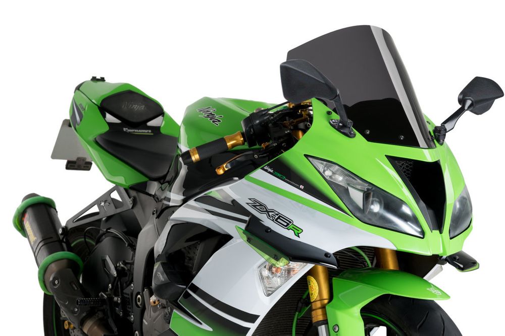 PUIG 3629F R-Racer Scheibe passend fuer KAWASAKI ZX-6R 636 NINJA Stark getönt