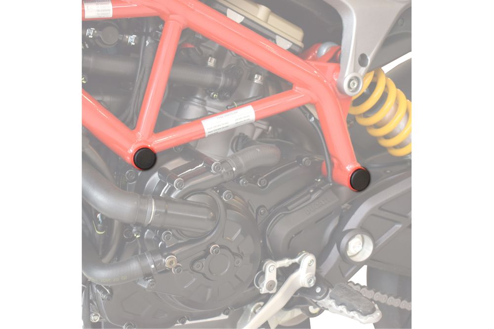 PUIG 9634N Verkleidungsaufsätzte passend fuer DUCATI HYPERMOTARD 939 Schwarz