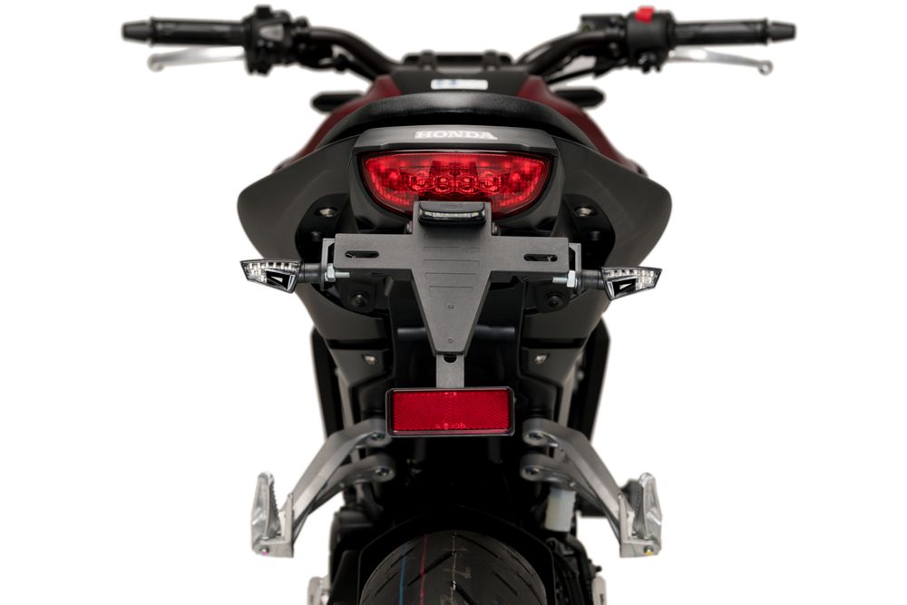 PUIG 9653N Kennzeichenhalters passend fuer HONDA CB125R NEO SPORTS CAFE Schwarz