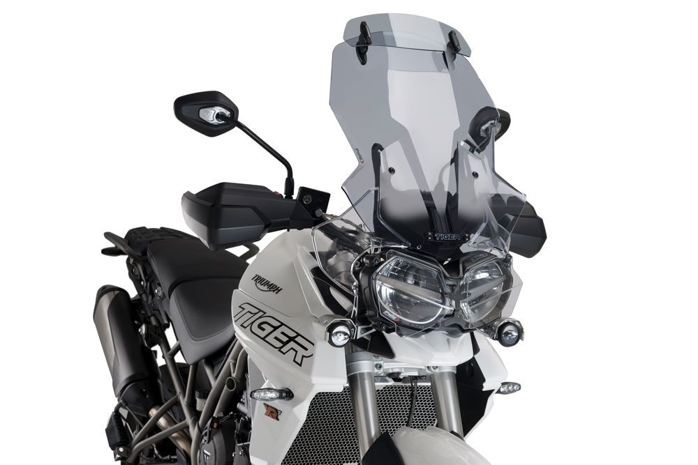 PUIG 9658H Tourenscheibe mit Spoilerscheibe passend fuer TRIUMPH TIGER 800 XCX Getönt