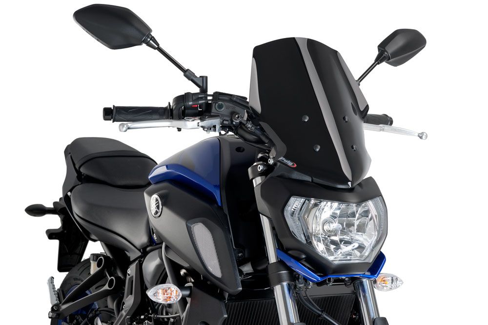 PUIG 9667N New Generation Touring passend fuer YAMAHA MT-07 Schwarz