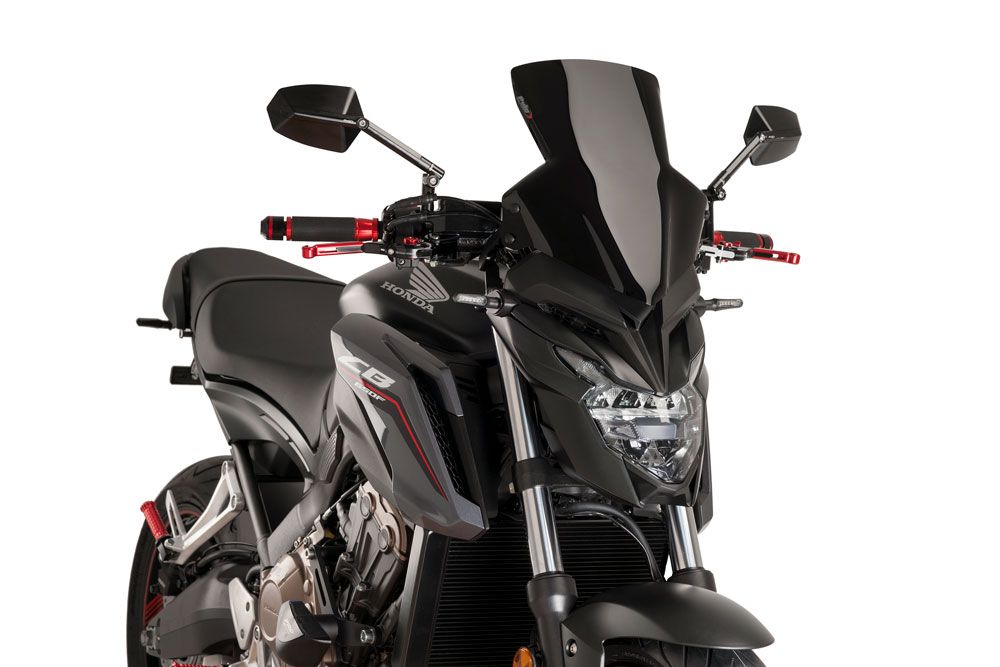 PUIG 9687N New Generation Sport passend fuer HONDA CB650F Schwarz