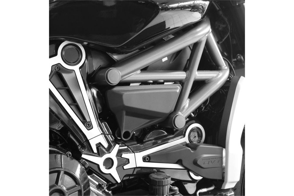 PUIG 9705N Verkleidungsaufsätzte passend fuer DUCATI X DIAVEL Schwarz