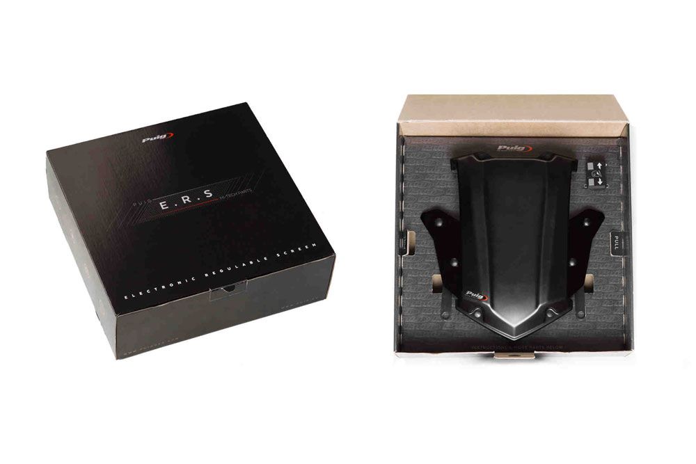 PUIG 9718N E.R.S. (Elektronisches Regulierungsystem für Scheiben) passend fuer BMW R1200GS Schwarz