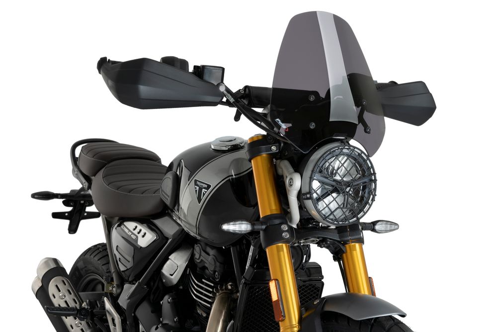 PUIG 21933F New Generation Sport passend fuer TRIUMPH SCRAMBLER 400X Stark getönt