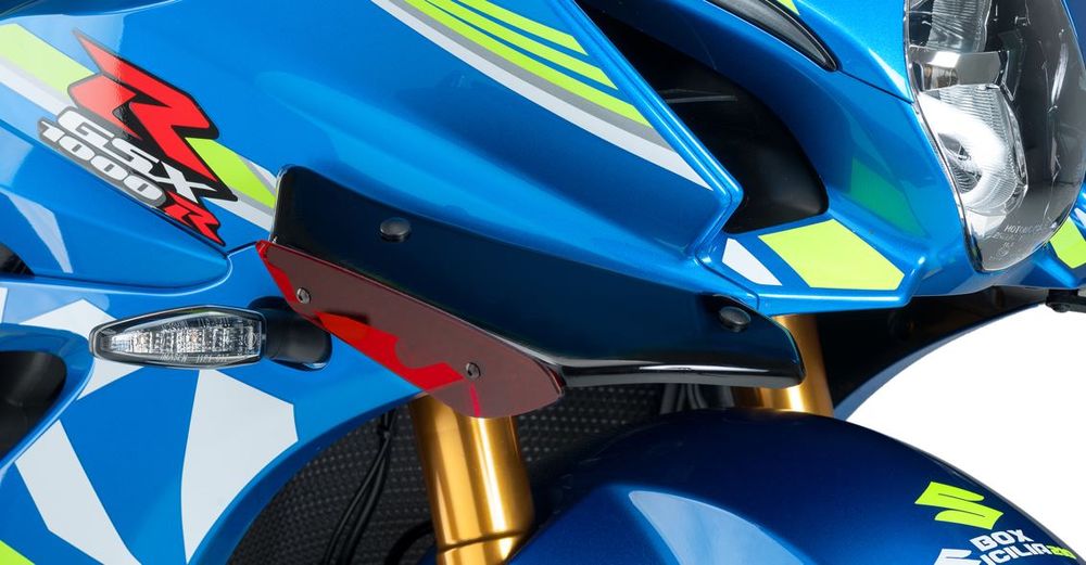 PUIG 9738R Sport Side Spoiler passend fuer SUZUKI GSX-R1000 Rot