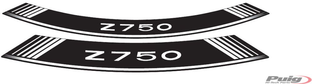 PUIG 5545B Rim Strips Specials passend fuer KAWASAKI Z750 Weiss