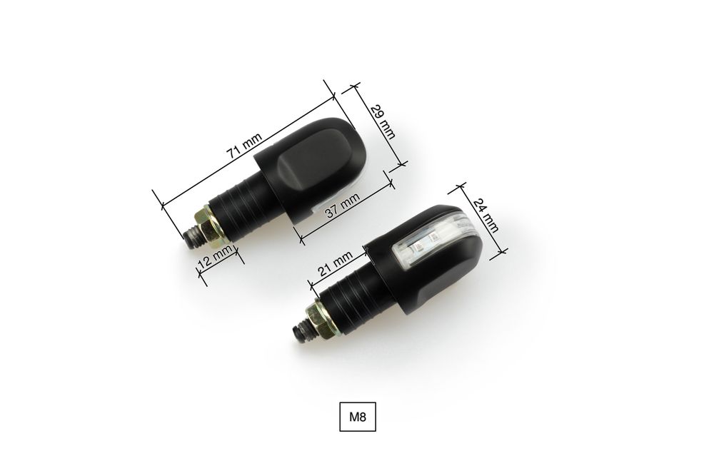 PUIG 9948N Buoy II Blinkerset passend fuer DUCATI PANIGALE V2 Schwarz