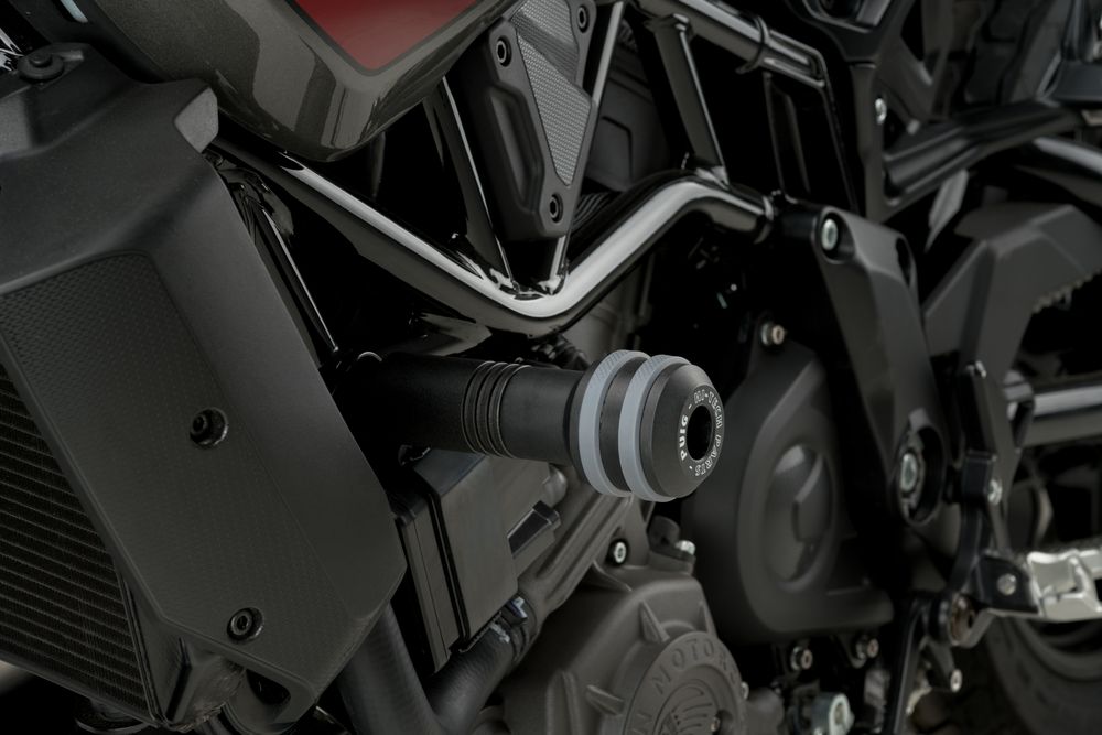 PUIG 20463N Rahmen Sturzpads Vintage 2.0  passend fuer INDIAN FTR 1200 Schwarz