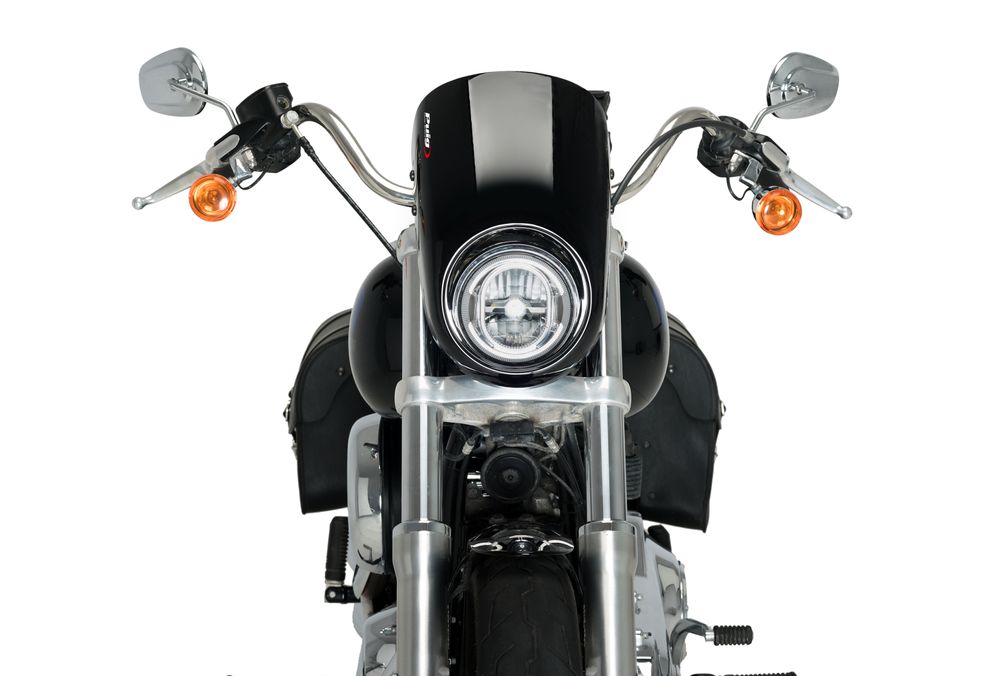 PUIG 21082N Anarchy passend fuer HARLEY DAVIDSON SOFTAIL LOW RIDER FXLR Schwarz