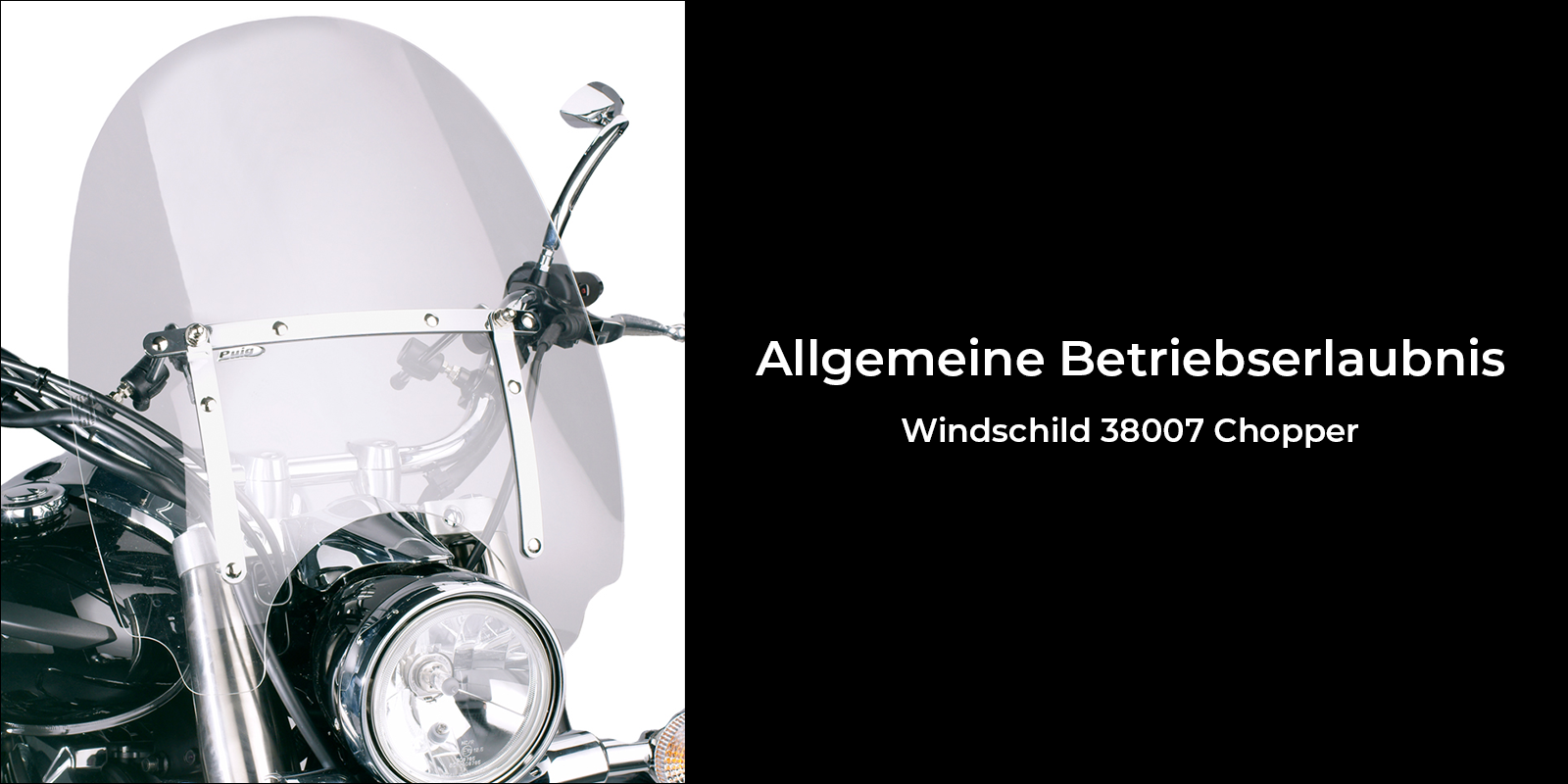 Windschild 38007 Chopper (ABE)