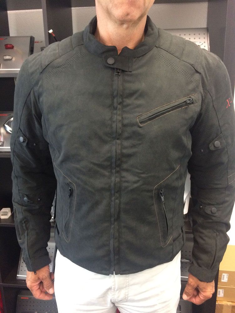 X-Guard Scrambler - Motorradjacke im Vintage Look - schwarz, Groesse XL