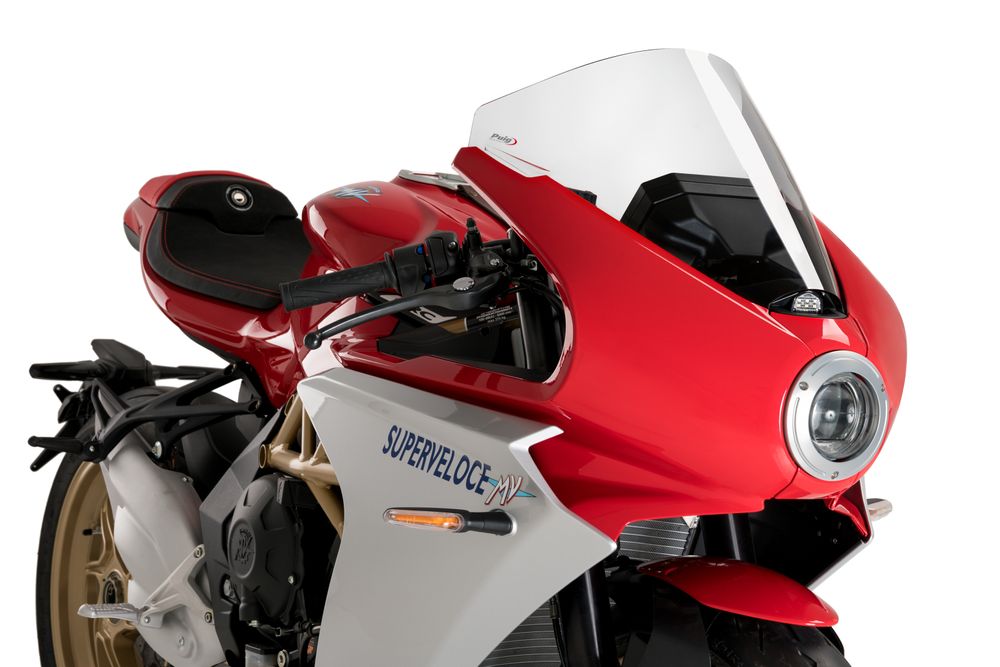 PUIG 21175W R-Racer Scheibe passend fuer MV AGUSTA SUPERVELOCE 800 Transparent