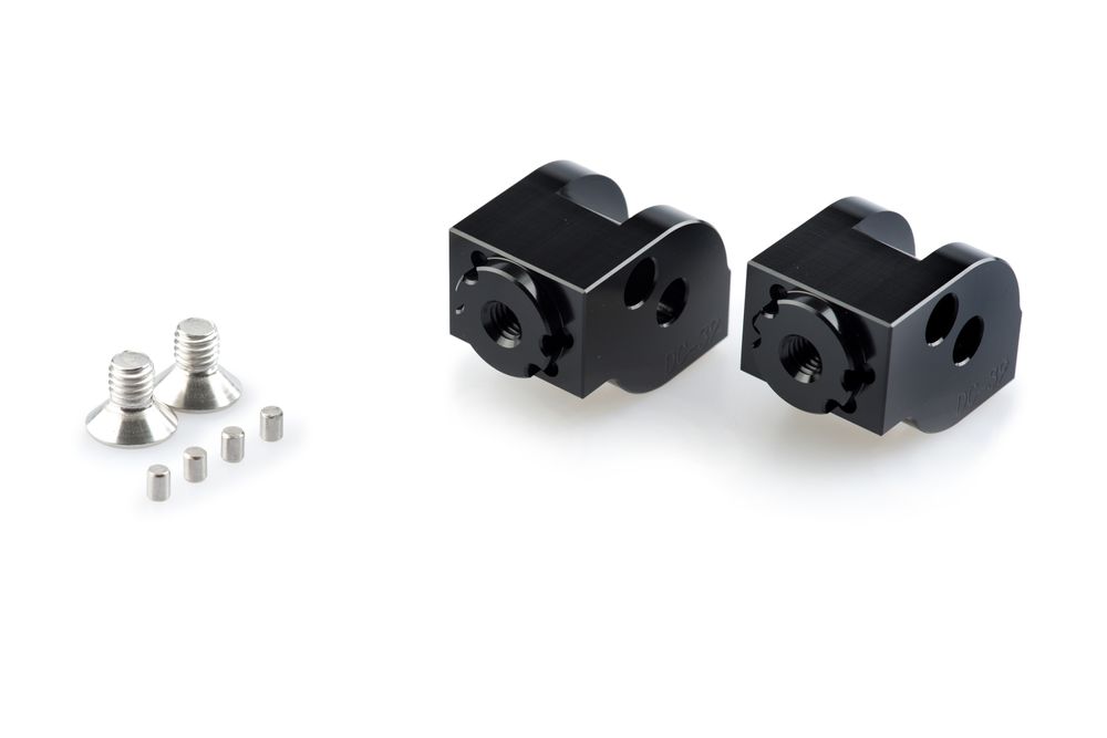 PUIG 20242N Vintage Fußrasten passend fuer DUCATI SCRAMBLER ICON Schwarz