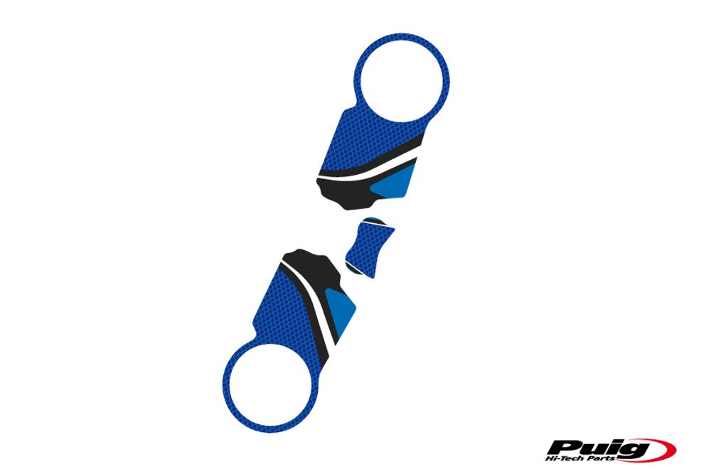 PUIG 6965A Radikal Yoke Protector passend fuer HONDA CBR1000RR FIREBLADE Blau