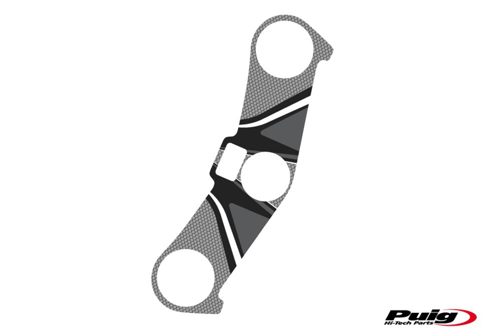PUIG 6945U Radikal Yoke Protector passend fuer KAWASAKI ZX-6R NINJA Grau