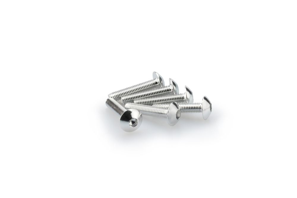 PUIG 0610P Muttern aus Anodisierten Aluminium passend fuer UNIVERSAL UNIVERSAL Silber