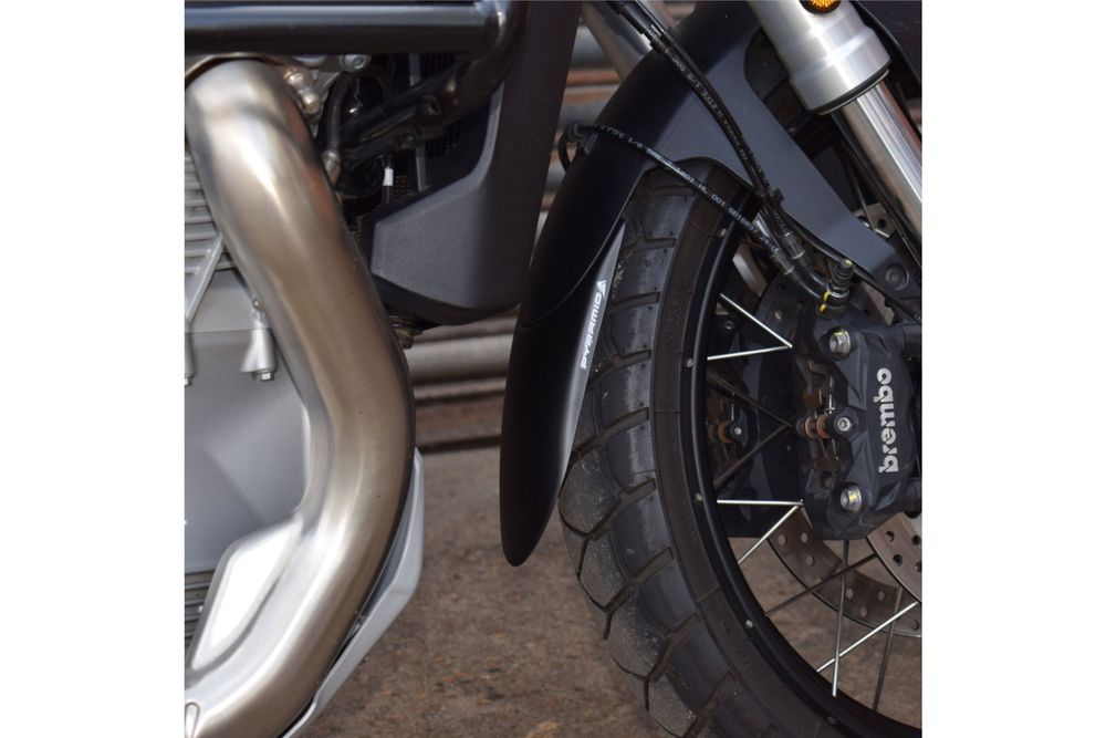 PUIG 22231N Verlängerung des vorderen Schutzblechs passend fuer MOTO GUZZI STELVIO Schwarz