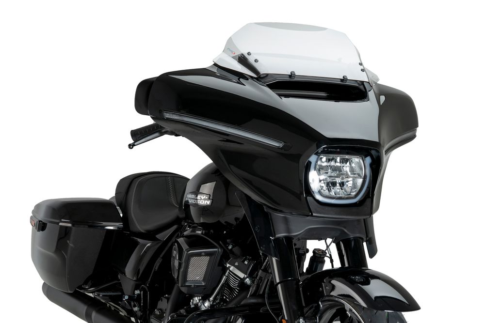 PUIG 22109W High-Road Sport passend fuer HARLEY DAVIDSON STREET GLIDE FLHX Transparent
