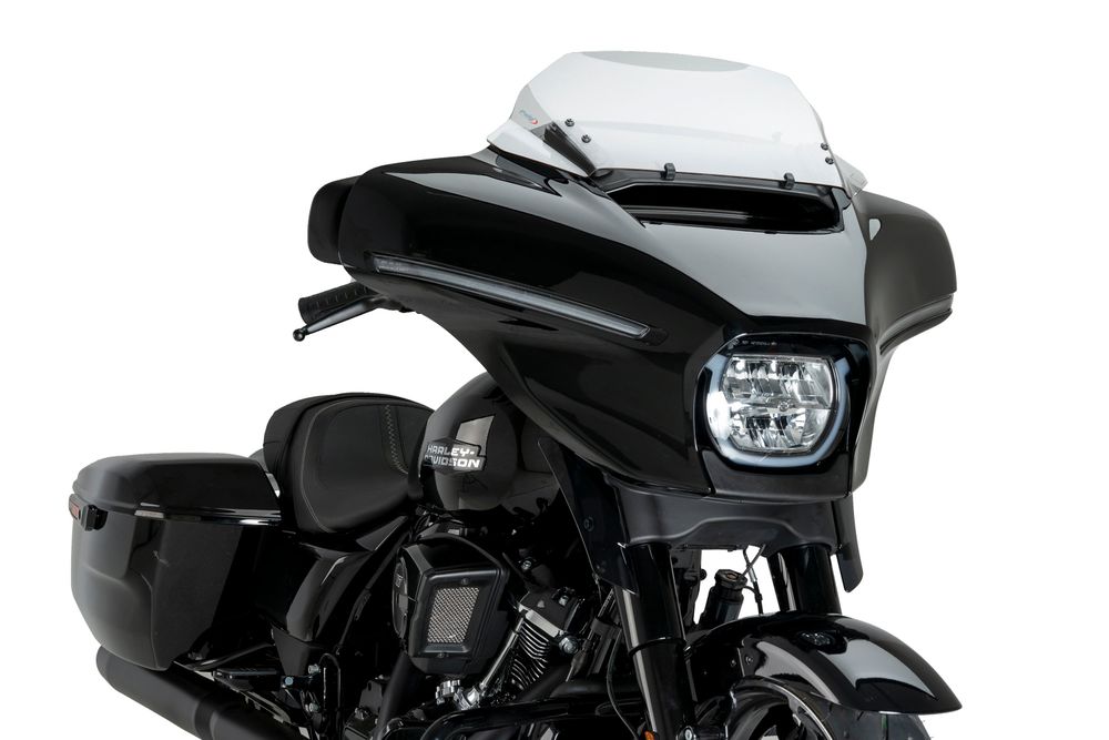 PUIG 22109W High-Road Sport passend fuer HARLEY DAVIDSON STREET GLIDE FLHX Transparent