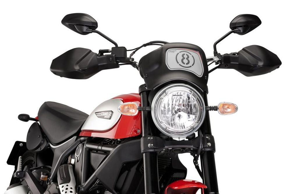 PUIG 8949J Handschutzprotektoren passend fuer DUCATI SCRAMBLER ICON Mattschwarz