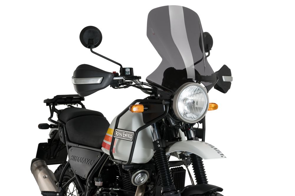 PUIG 21463F Tourenscheibe passend fuer ROYAL ENFIELD HIMALAYAN 410 Stark getönt