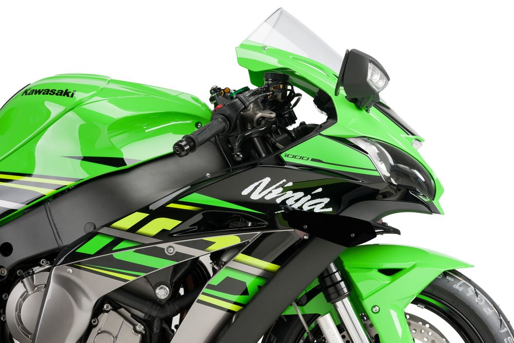 PUIG 9882N Sport Side Spoiler passend fuer KAWASAKI ZX-10R Schwarz