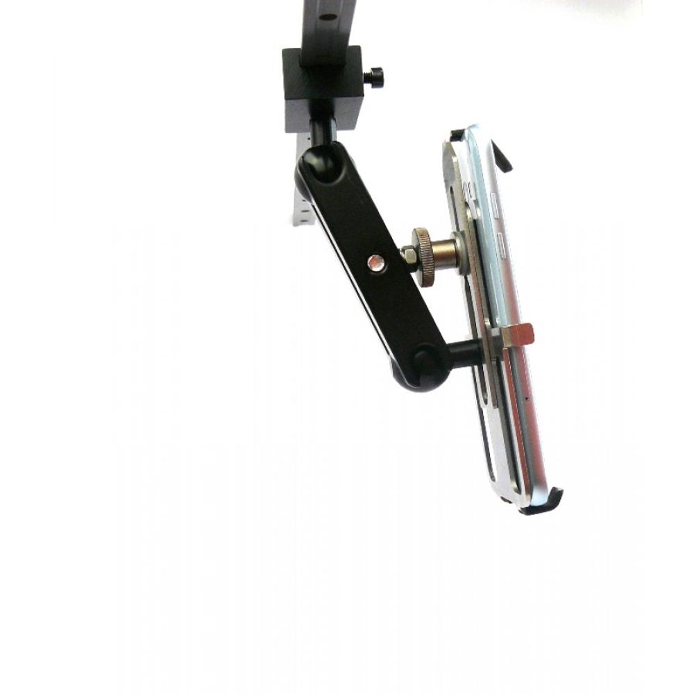 RA 7006-2 - 84 x 140-180 mm Fendt Schienen-Halterung Kugelflex® Alu für Smartpho