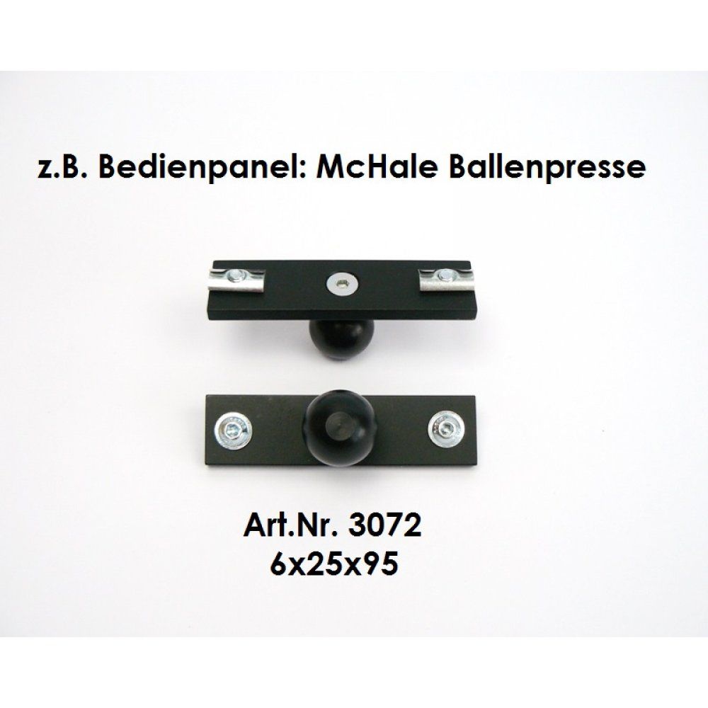 RA 3072 Alu Platte Kugelflex® mit Kugel f Steuerung McHale Ballenwickelgerät 6x2