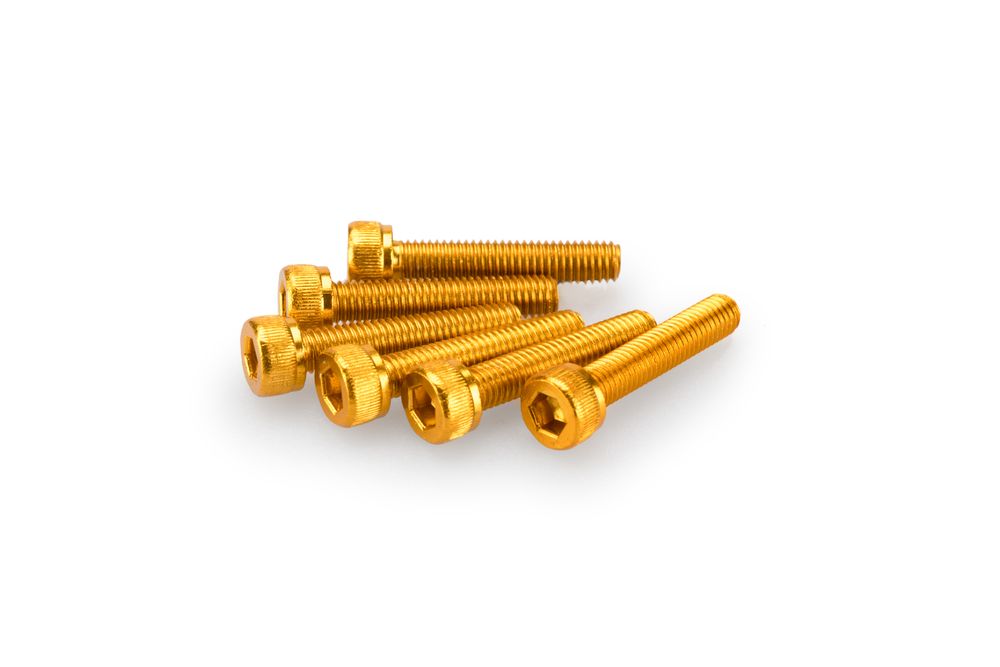 PUIG 0185G Muttern aus Anodisierten Aluminium passend fuer UNIVERSAL UNIVERSAL Gelb