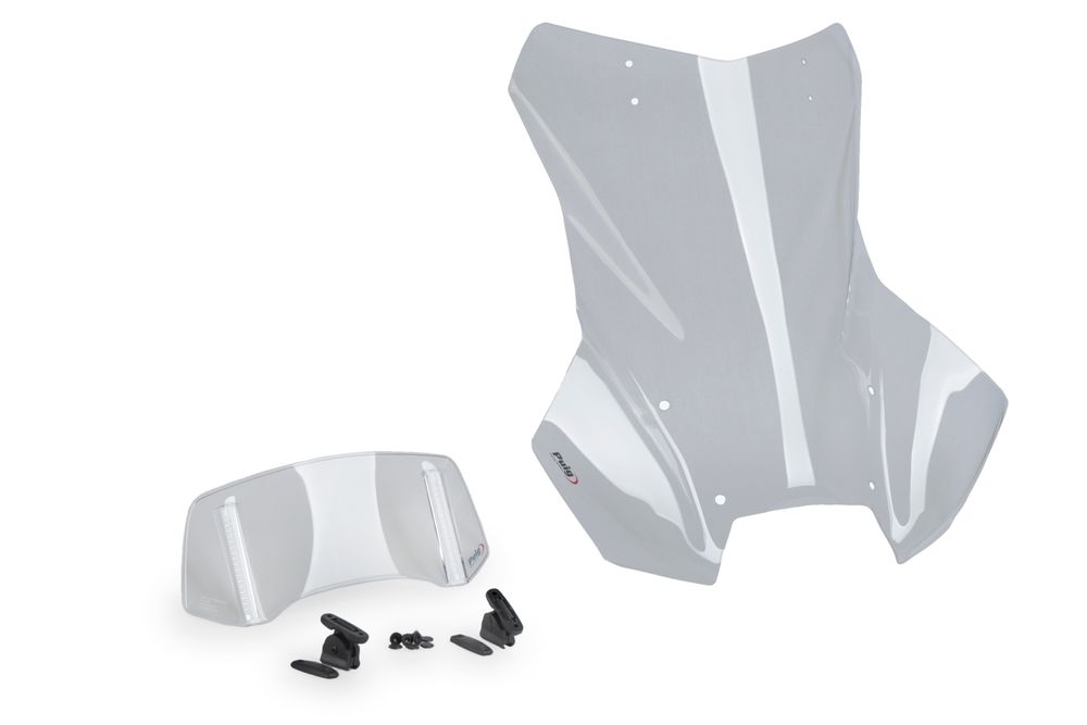 PUIG 22288W Tourenscheibe Plus mit Spoilerscheibe  passend fuer BMW R1300GS Transparent